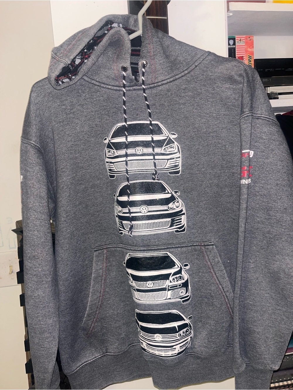 Men's GTI  Pullover Hoodie with VW Car designs from over the different Mk series